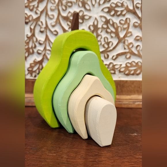 Skandico - Stacking Pear - Wooden Toy - Picture 5 of 7